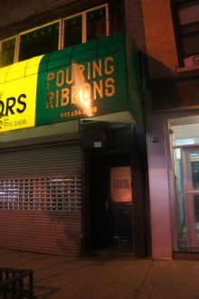 From N.Y. 2nd "POURING RIBBON"