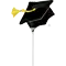(画像)ブラック グラッド キャップ ミニシェイプ