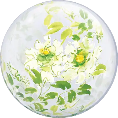 デコバブル 白薔薇
