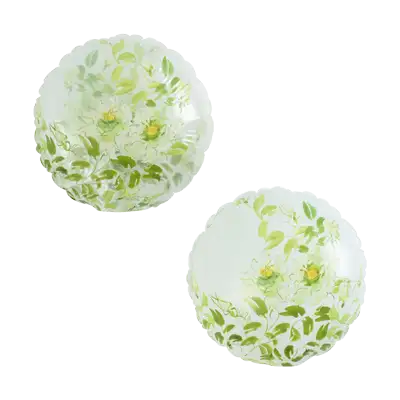 ハーフクリアバルーン 白薔薇 5インチ