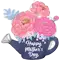 (画像)サテン HMD ピオニー ガーデン