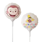 ブロースティック付 おさるのジョージ スティックバルーン パステルジョージ