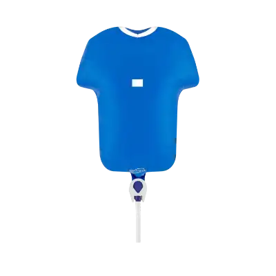 スポーツシャツ ブルーメタリック ミニシェイプ